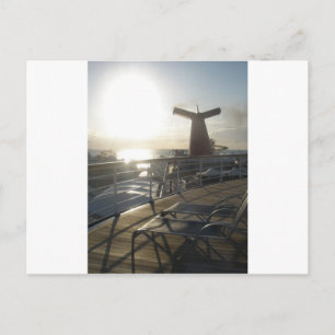 Das Deck der Karnevalsszenierung Postkarte