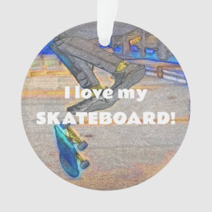 Das Deck drehen - Skateboard-Trick Ornament