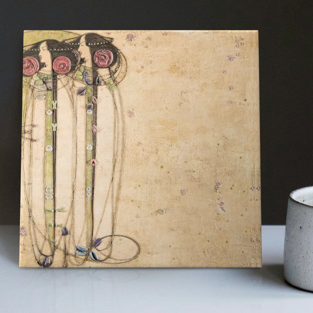 Das Deco-Deco-Dekor des Wassail Mackintosh Art Dec Fliese (Von Creator hochgeladen)