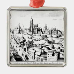 Das Defenestration von Prag, am 3. August 1618 Silbernes Ornament