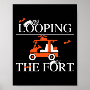 Das Dekor-Bat des Fort Golf Cart Poster