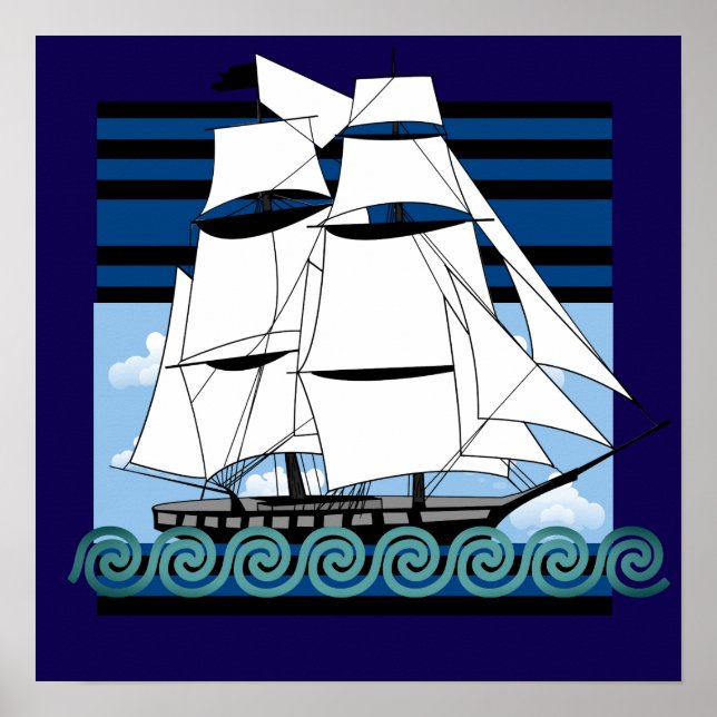 Das Dekor des Strandes ist nicht zu übersehen. Poster (Vorne)