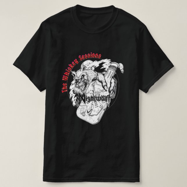 Das Demo der Whiskey-Sessions von Nightwolff T-Shirt (Design vorne)