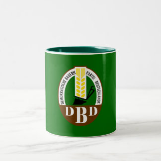 Das demokratische Party des Ostdeutschen Bauern Zweifarbige Tasse