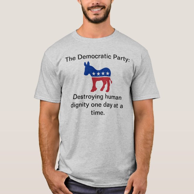 Das demokratische Party T-Shirt (Vorderseite)
