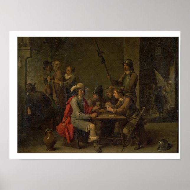 Das Denial of St. Peter, 1646 (Öl auf Leinwand) Poster (Vorne)