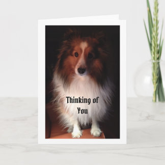 Das Denken an Sie kardieren Karte