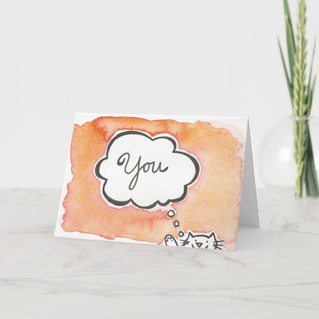 Das Denken an Sie kardieren Karte (Vorderseite)