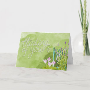 Das Denken an Sie kardieren Karte