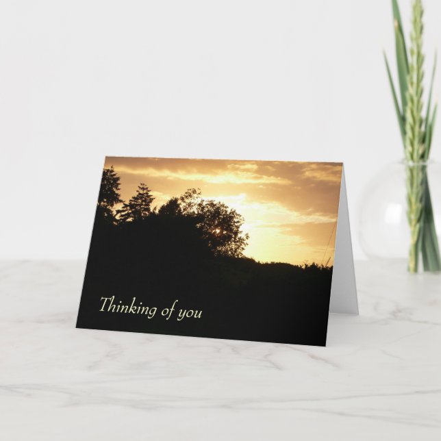 Das Denken an Sie kardieren Karte (Vorderseite)