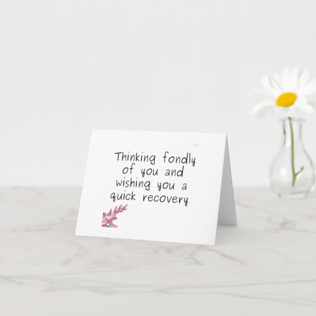 DAS DENKEN AN "SIE" WIRD BALD GUT KARTE (Kleines Gewächs)