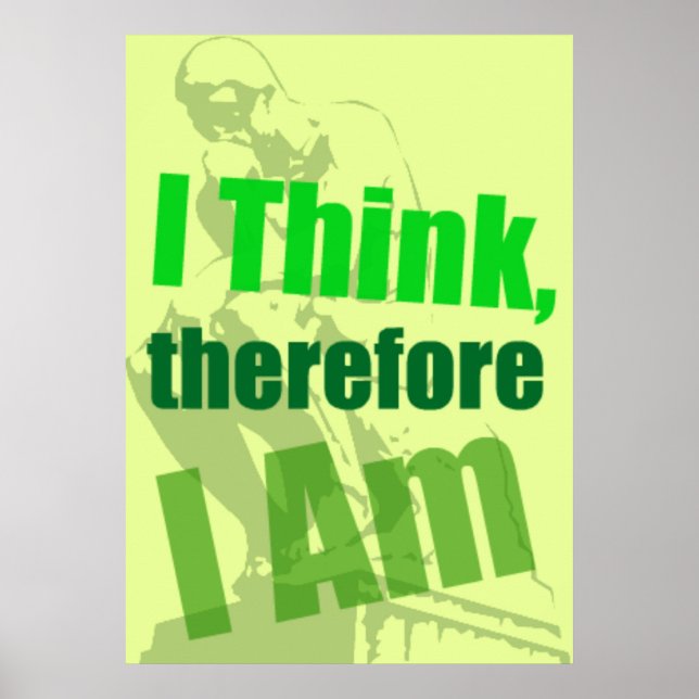 Das Denkerposter Poster (Vorne)