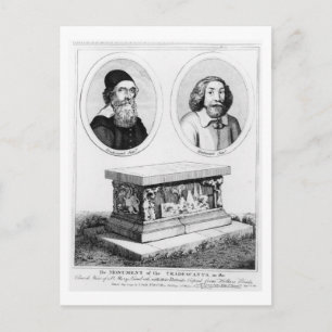 Das Denkmal der Händler im Kirchengarten Postkarte