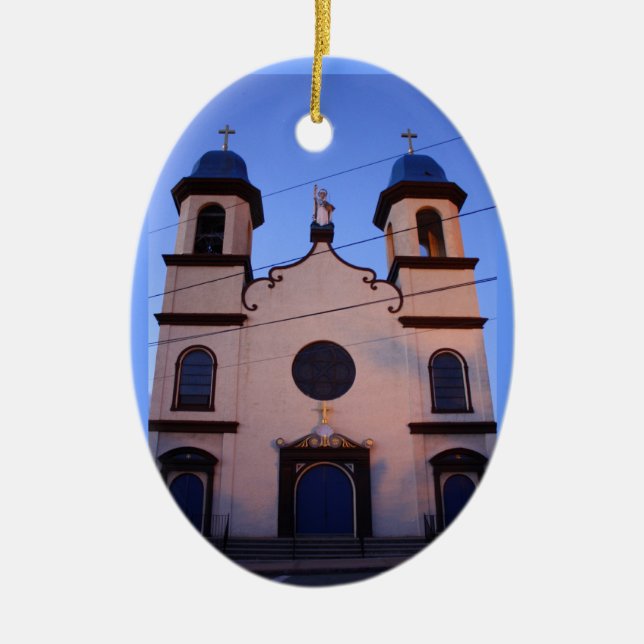 Das Denkmal des Fischers Keramik Ornament (Vorne)