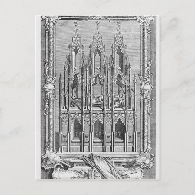 Das Denkmal von Edward II Postkarte (Vorderseite)