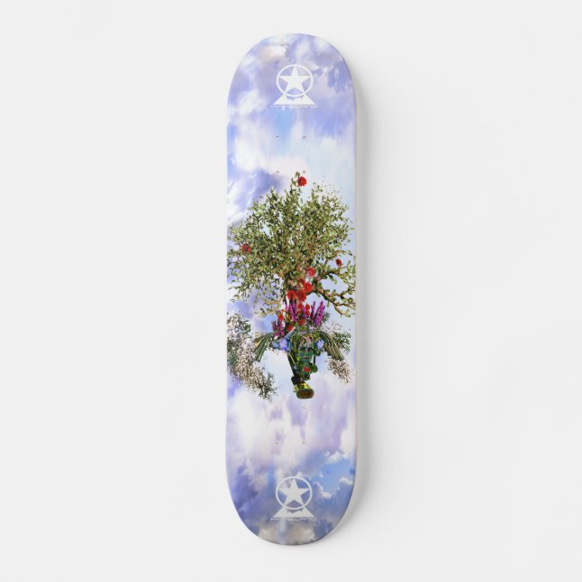 Das Des Buddhas Fliegen Bodhi Baum-Skateboard Skateboard (Vorderseite)