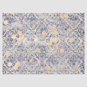 Das Design 8-Tissue Paper der Blauen Bienenreihe Seidenpapier