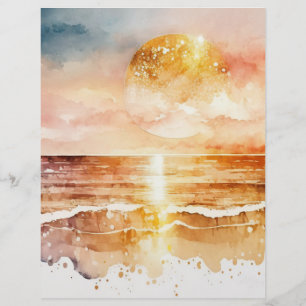 Das Design der Aquarell Beach Serie 1 Flyer