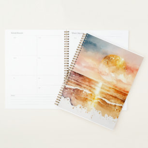 Das Design der Aquarell Beach Serie 1 Planer