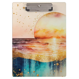 Das Design der Aquarell Beach Serie 3 Klemmbrett