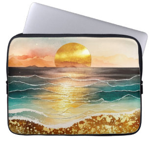 Das Design der Aquarell Beach Serie 3 Laptopschutzhülle