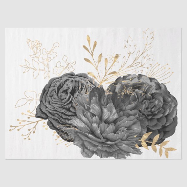 Das Design der Bouquet-Serie 10 Seidenpapier (Vorderseite)