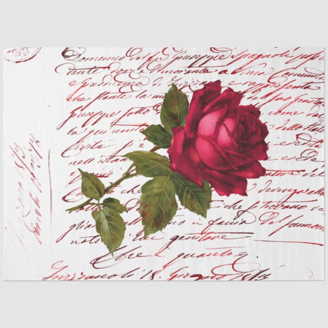 Das Design der Bouquet-Serie 142 Seidenpapier (Vorderseite)