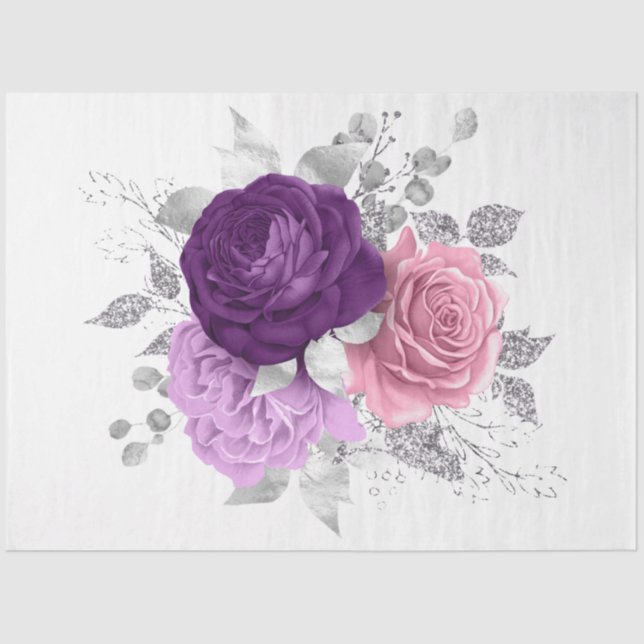 Das Design der Bouquet-Serie 153 Seidenpapier (Vorderseite)