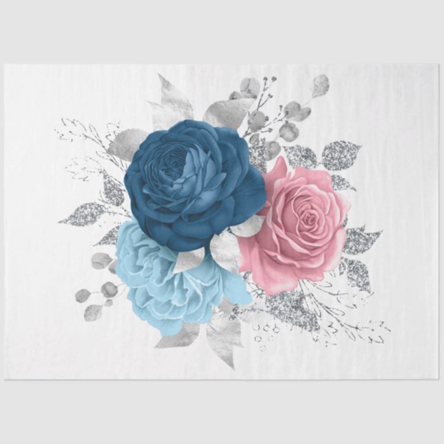 Das Design der Bouquet-Serie 160 Seidenpapier (Vorderseite)