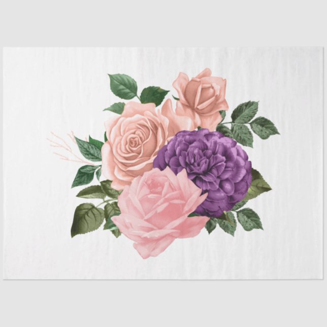 Das Design der Bouquet-Serie 170 Seidenpapier (Vorderseite)