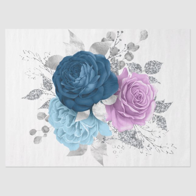 Das Design der Bouquet-Serie 17 Seidenpapier (Vorderseite)