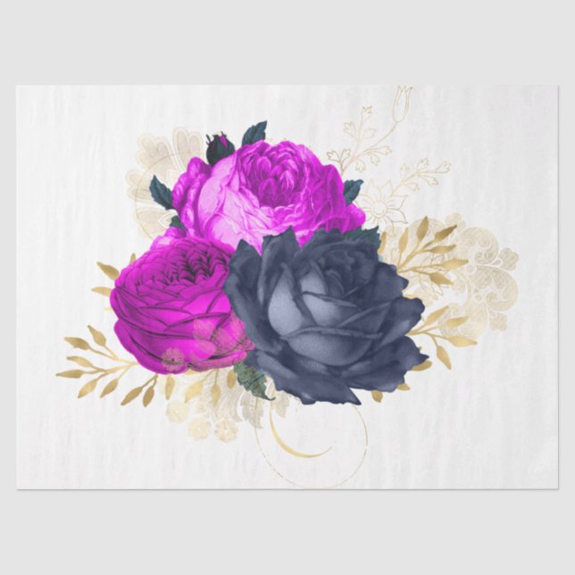 Das Design der Bouquet-Serie 27 Seidenpapier (Vorderseite)