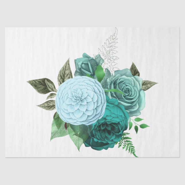 Das Design der Bouquet-Serie 48 Seidenpapier (Vorderseite)