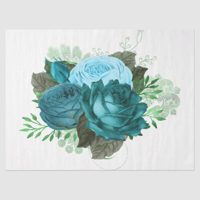 Das Design der Bouquet-Serie 50 Seidenpapier (Vorderseite)