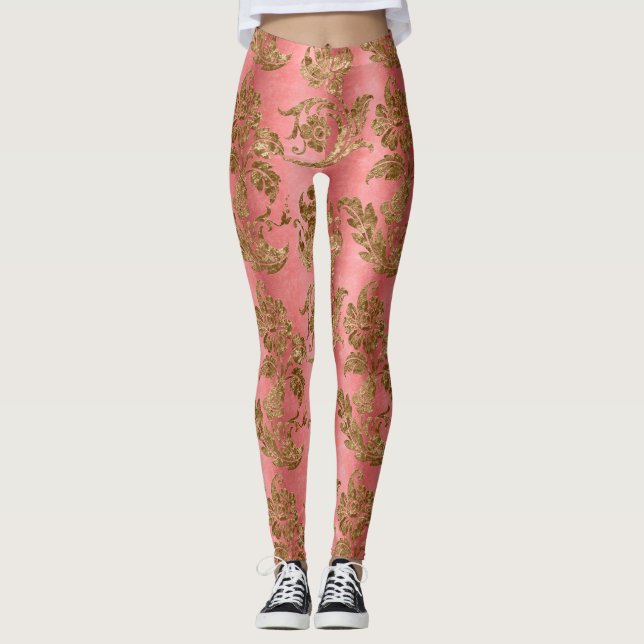 Das Design der Gold Velvet Serie 7 Leggings (Vorderseite)
