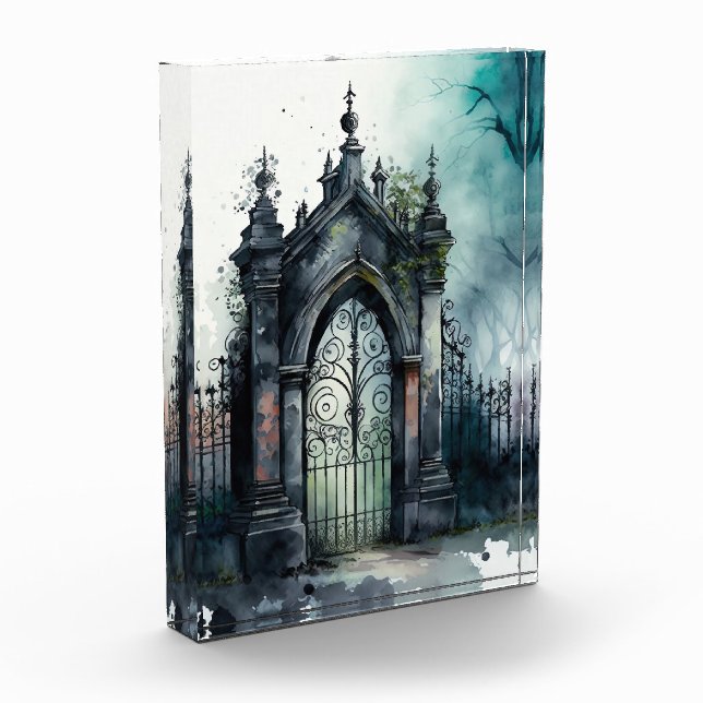 Das Design der gotischen Friedhof Gate Serie 11 Fotoblock (Links)