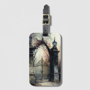 Das Design der gotischen Friedhof Gate Serie 12 Gepäckanhänger