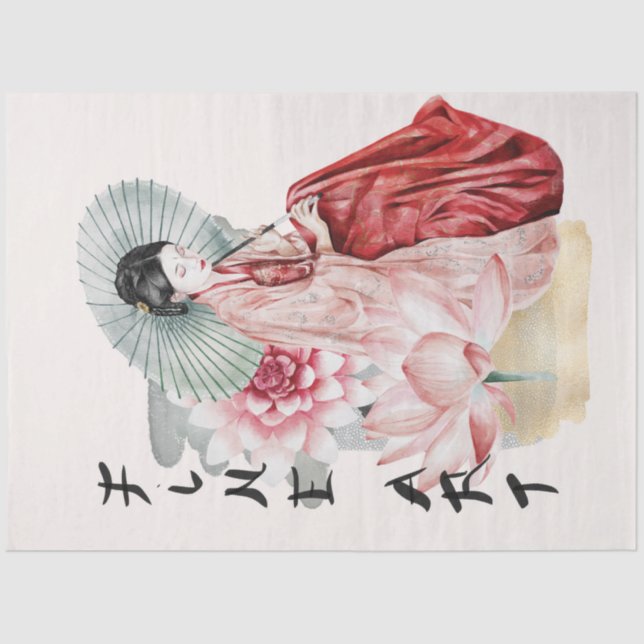 Das Design der Okinawa-Serie 15 Seidenpapier (Vorderseite)