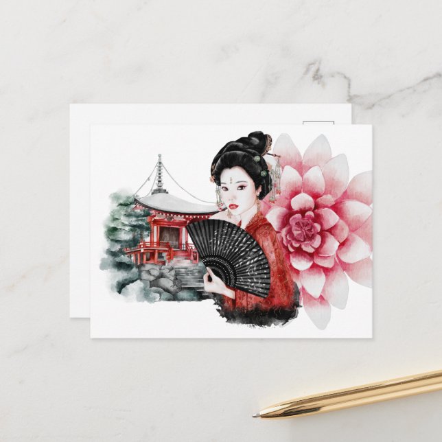 Das Design der Okinawa-Serie 36 Postkarte (Vorderseite/Rückseite Beispiel)