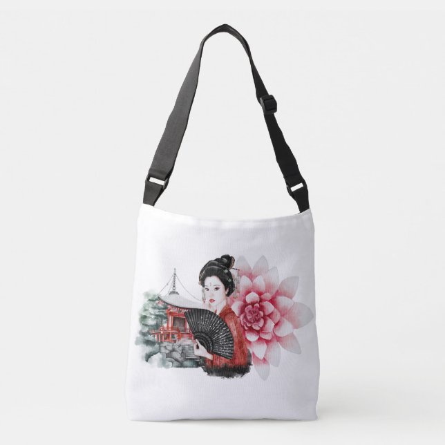 Das Design der Okinawa-Serie 36 Tragetaschen Mit Langen Trägern (Vorderseite)