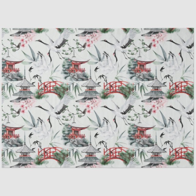 Das Design der Okinawa-Serie 7 Seidenpapier (Vorderseite)