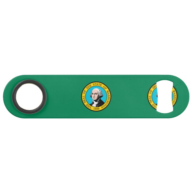 Das Design der Staatsflagge in Washington Speed Flaschenöffner (Rückseite Horizontal)