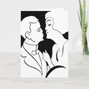 Das Design des Kiss Valentine Deko Feiertagskarte