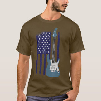 Das Design des Patriotischen Gitarristen der US-Fl T-Shirt