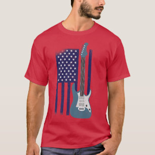 Das Design des Patriotischen Gitarristen der US-Fl T-Shirt