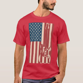 Das Design des Patriotischen Gitarristen der US-Fl T-Shirt