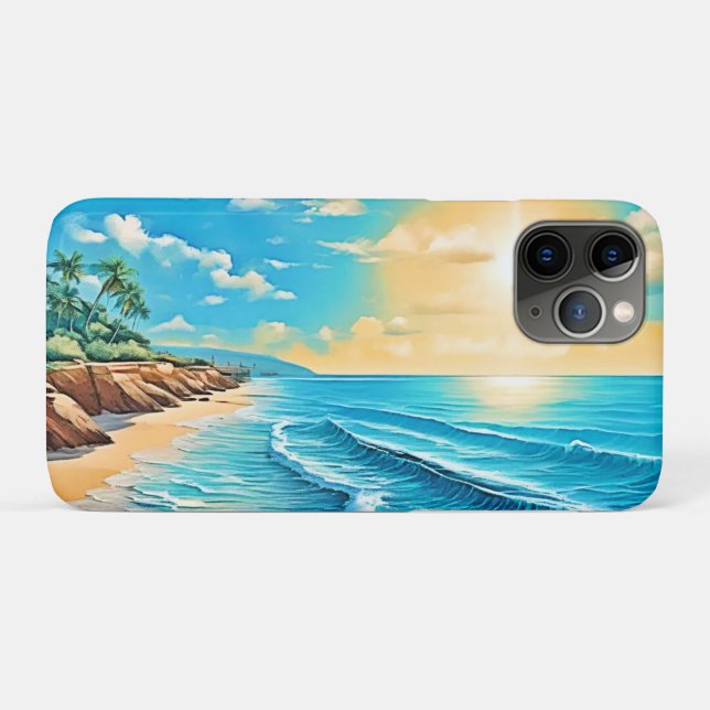 Das Design des Sunlit Beach Waves Case-Mate iPhone Hülle (Rückseite (Horizontal))