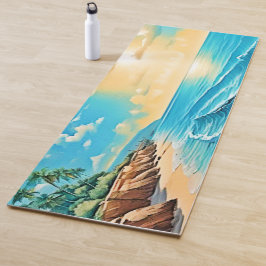 Das Design des Sunlit Beach Waves Yogamatte