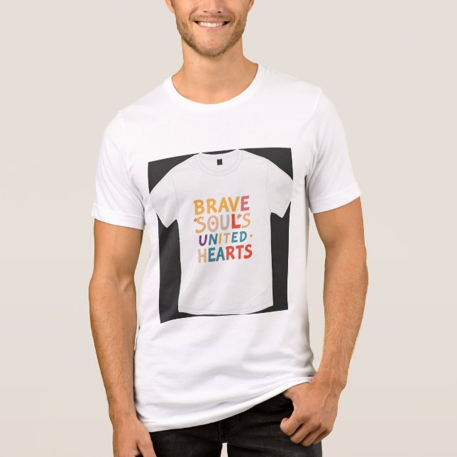 Das Design des T - Shirt enthält den Satz "Braves  (Vorderseite)