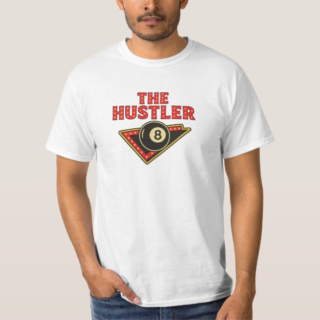 Das Design des T - Shirt Hustler Billiards (Vorderseite)